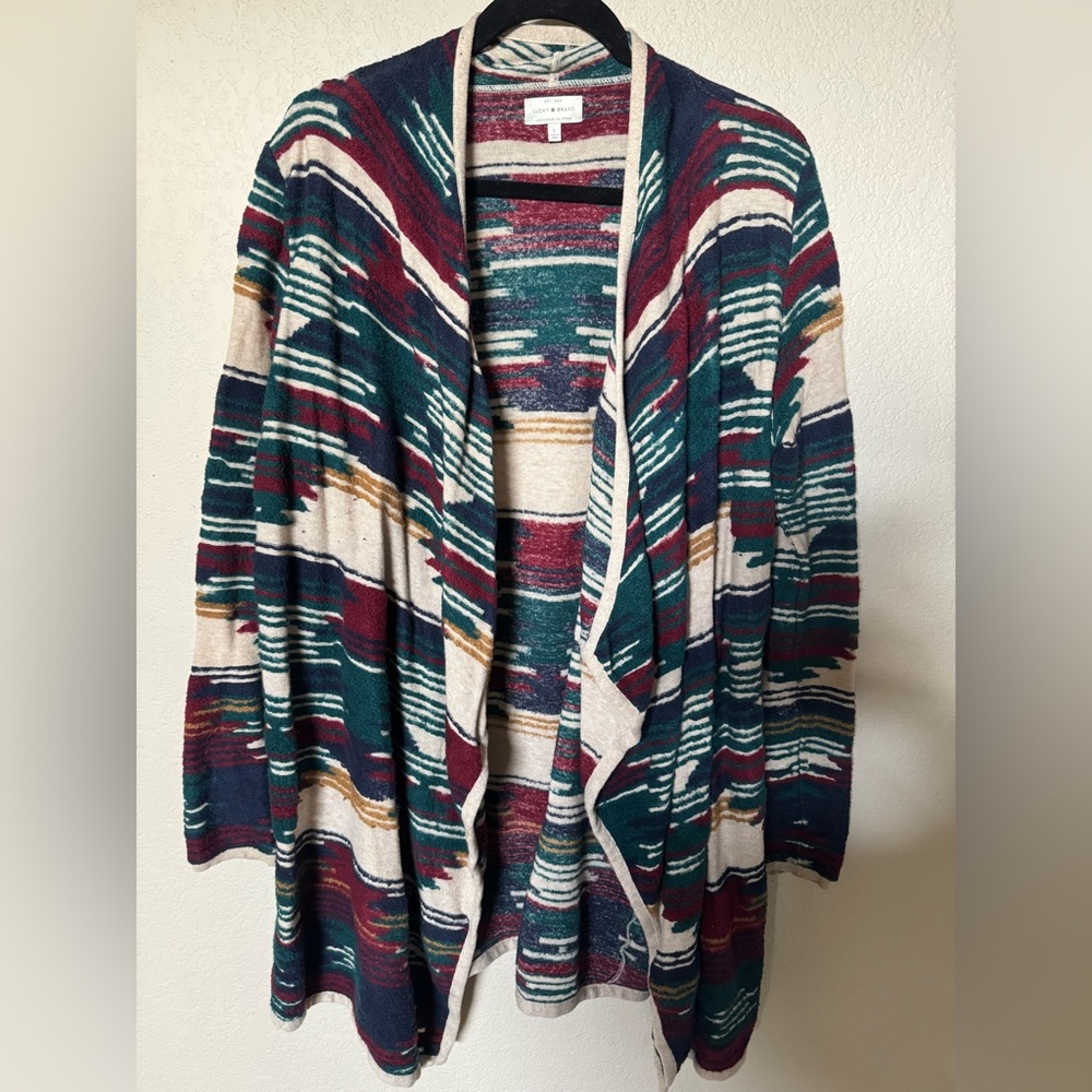 Lucky Brand Multicolor Striped Cardigan